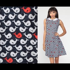 ISO — SEEKING:: vintage novelty whale print dress